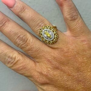 Crucifix of Mary on the cross ring size 7 matches necklace I’m selling as well